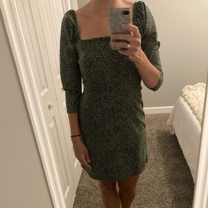 Cute green polka dot dress